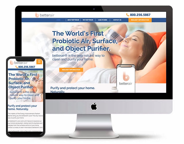 Better Health website design example