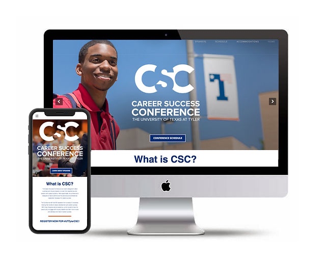 UT Tyler Career Success website design example